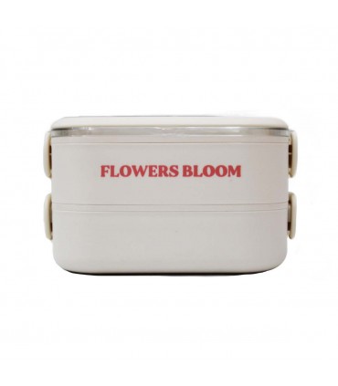 MARMITA DOBLE 2020ML J25775 FLOWERS BLOOM