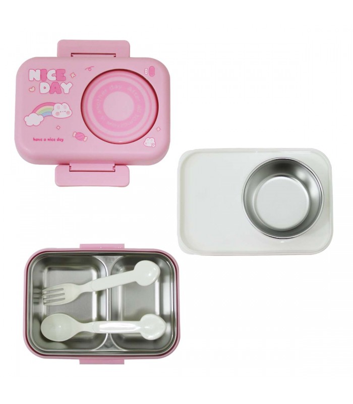 MARMITA INOX 875ML C/POTE J25756 NICE DAY