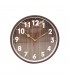 RELOJ D/PARED 30CM J24523 REDONDO MARRON