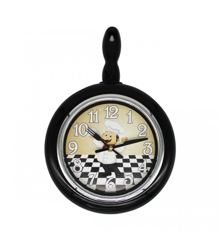 RELOJ D/PARED 38X25 J24502 SARTEN COCINERO