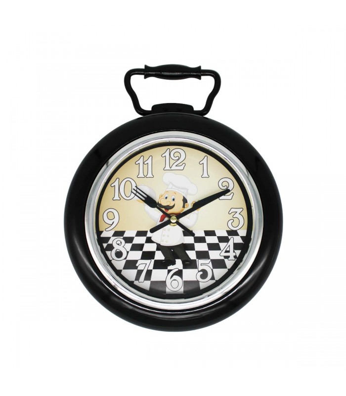 RELOJ D/PARED 30X25 J24503 SARTEN COCINERO