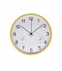 RELOJ D/PARED 30CM J24524 REDONDO BORDE AMARILLO