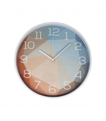 RELOJ D/PARED 30CM J24521 REDONDO BORDE NEGRO