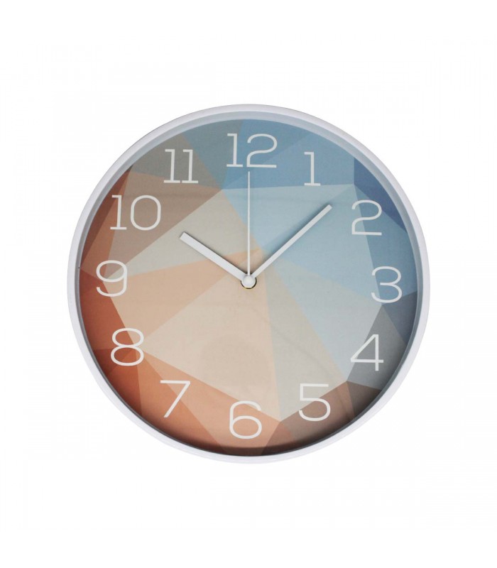 RELOJ D/PARED 30CM J24521 REDONDO BORDE NEGRO