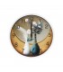 RELOJ D/PARED 30CM J24520 REDONDO FLORERO