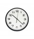 RELOJ D/PARED 35CM J24498 BORDE BLANCO/NEGRO