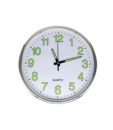 RELOJ D/PARED 35CM J24513 REDONDO NEON DORADO