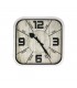 RELOJ D/PARED 28CM J24536 CUADRADO VINTAGE