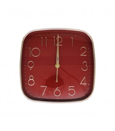 RELOJ D/PARED 22CM J24527 CUADRADO