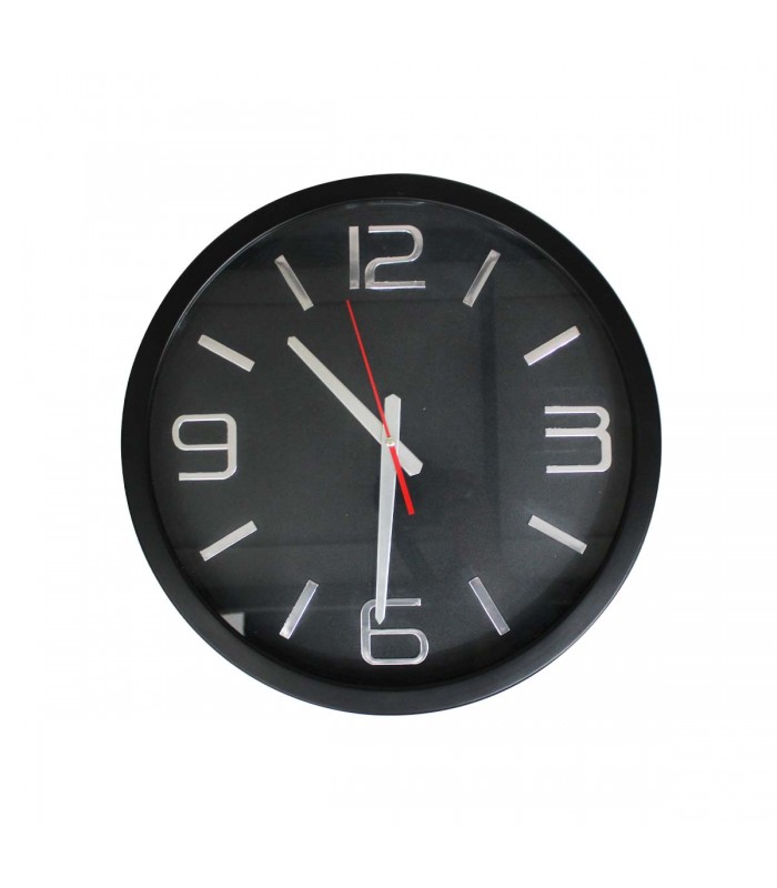 RELOJ D/PARED 40CM J24534 REDONDO BLANCO