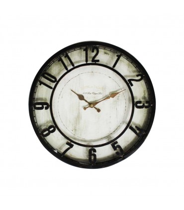 RELOJ D/PARED 40CM J24494 BORDE ROSE
