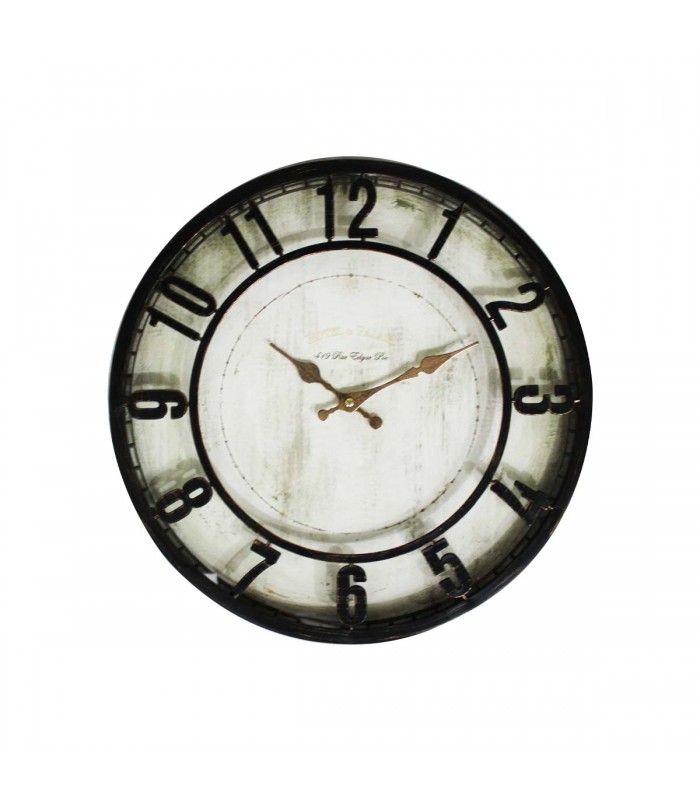 RELOJ D/PARED 40CM J24494 BORDE ROSE