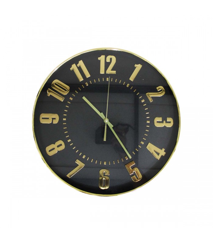 RELOJ D/PARED 40CM J24493 BORDE ROSE