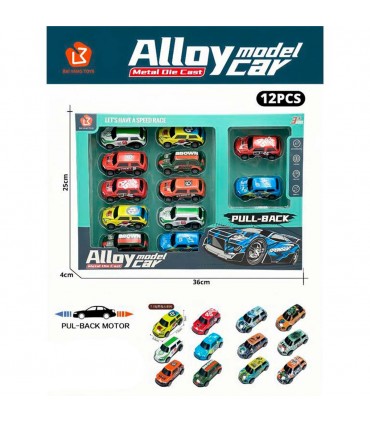 CJ.AUTO COLECION 12PCS 756-12C ALLOY