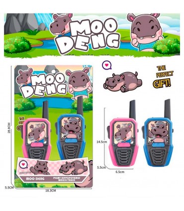WALKIE TALKIE HIPOPOTAMO 6011/MOODENG