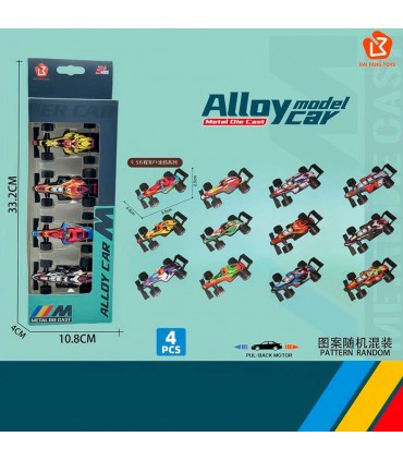 AUTO COLEC.4PCS FORMULA 9512-4A ALLOY
