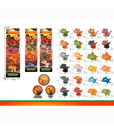 CJ.MINI DINOSAURIO 4PCS JDL062