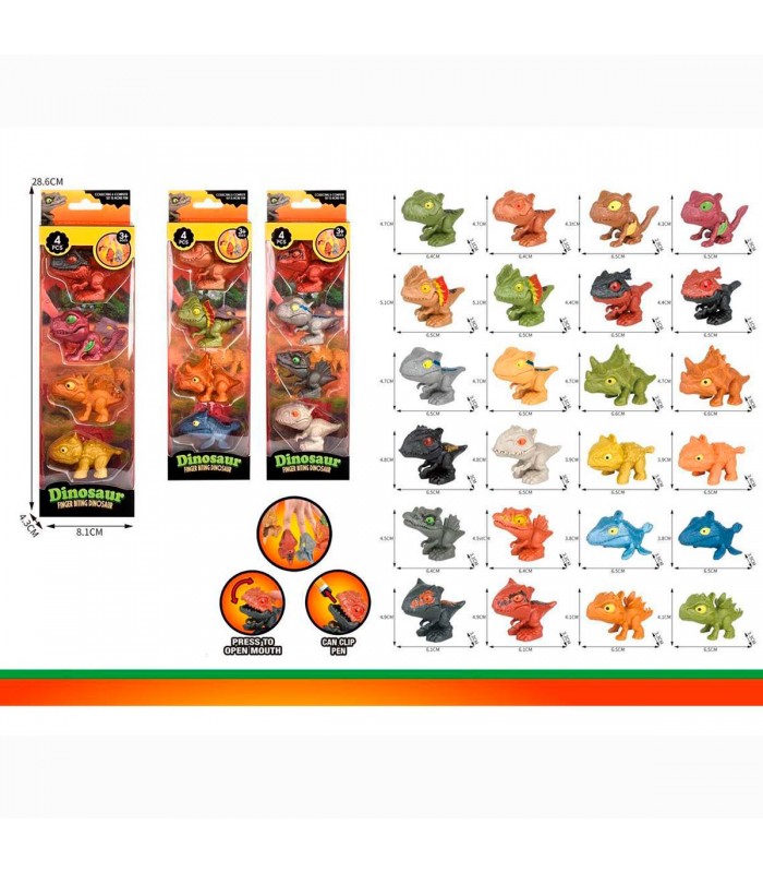 CJ.MINI DINOSAURIO 4PCS JDL062