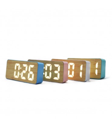 RELOJ DIGITAL DESPERTADOR BAMBOO J25530