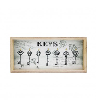 PORTA LLAVE MADERA 7 LUGAR J25213