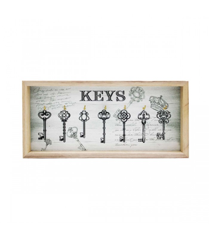 PORTA LLAVE MADERA 7 LUGAR J25213