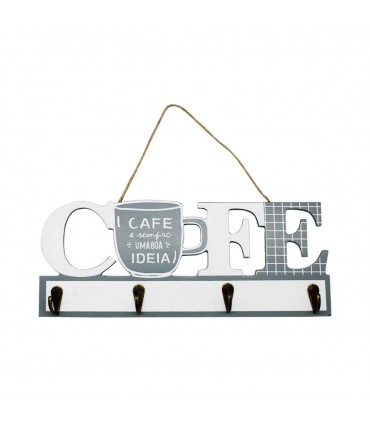 PORTA LLAVE MDF CAFE 4LUGAR J25214