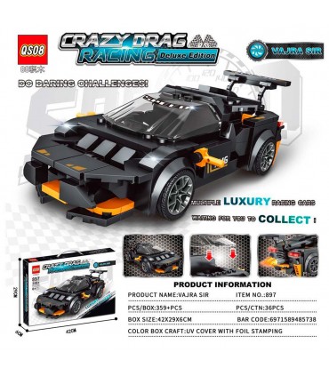 CJ.JUEGO DIDACTICO 359PCS 897 AUTO CRAZY DRAG
