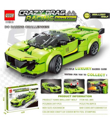 CJ.JUEGO DIDACTICO 347PCS 895 AUTO CRAZY DRAG