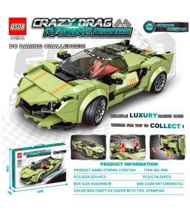 CJ.JUEGO DIDACTICO 325PCS 896 AUTO CRAZY DRAG