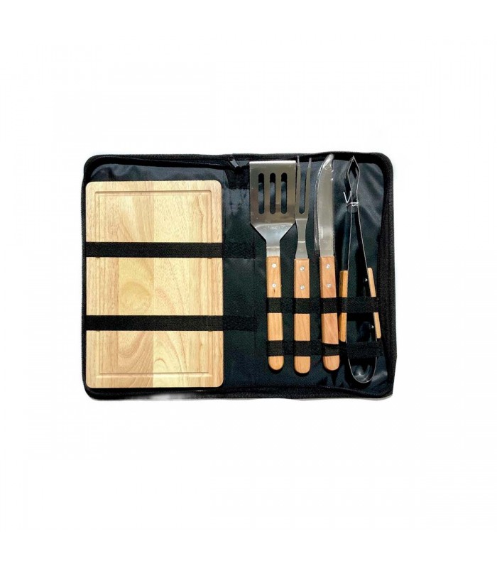 BOLSA KIT P/ASADO 5PCS C/PICA CARNE J26376