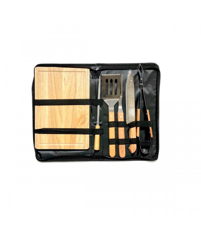 BOLSA KIT P/ASADO 6PCS C/PICA CARNE J26377