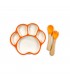 SAC.PLATO C/CUBIERTO SILICONE 3PCS J27254 PIE