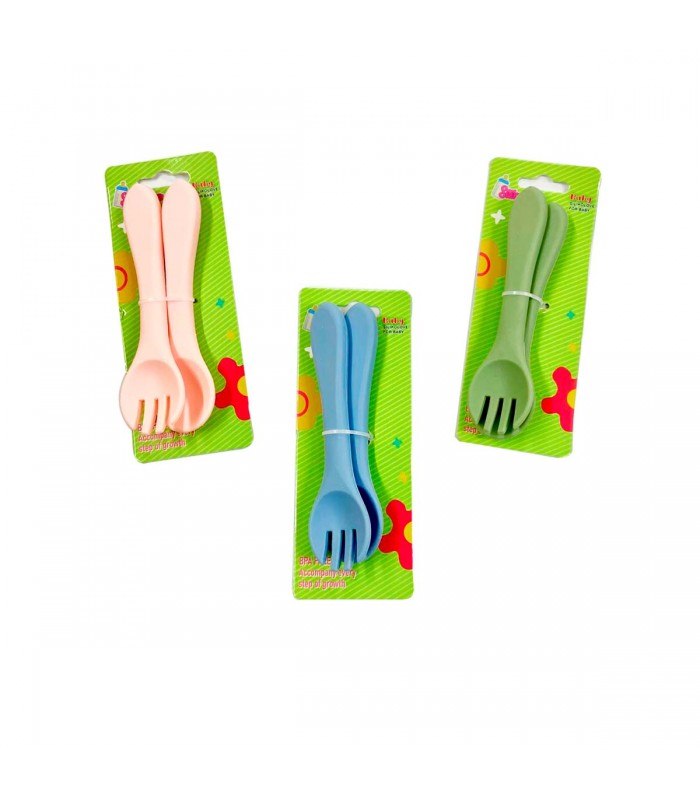 CART.CUBIERTO SILICONE INF.2PCS J27249