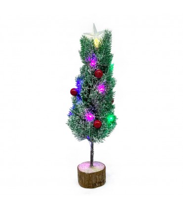 SAC.ARBOL NAVIDEÑO C/FRUTA C/LUZ.30CM