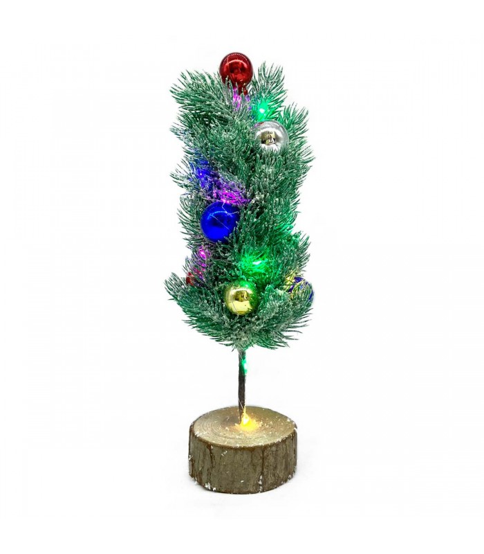 SAC.ARBOL NAVIDEÑO C/PELOTA C/LUZ 30CM
