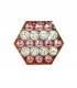 CJ.ADORNO PELOTA NAV.19PCS ROSE BLANCO J26388