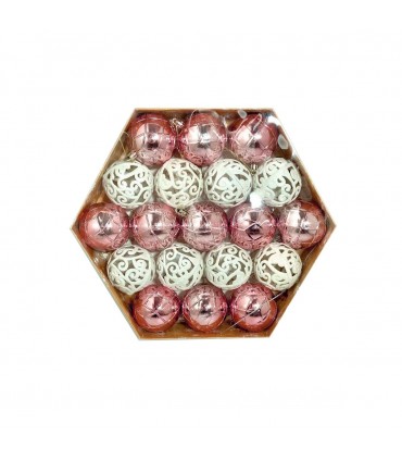 CJ.ADORNO PELOTA NAV.19PCS ROSE BLANCO J26388