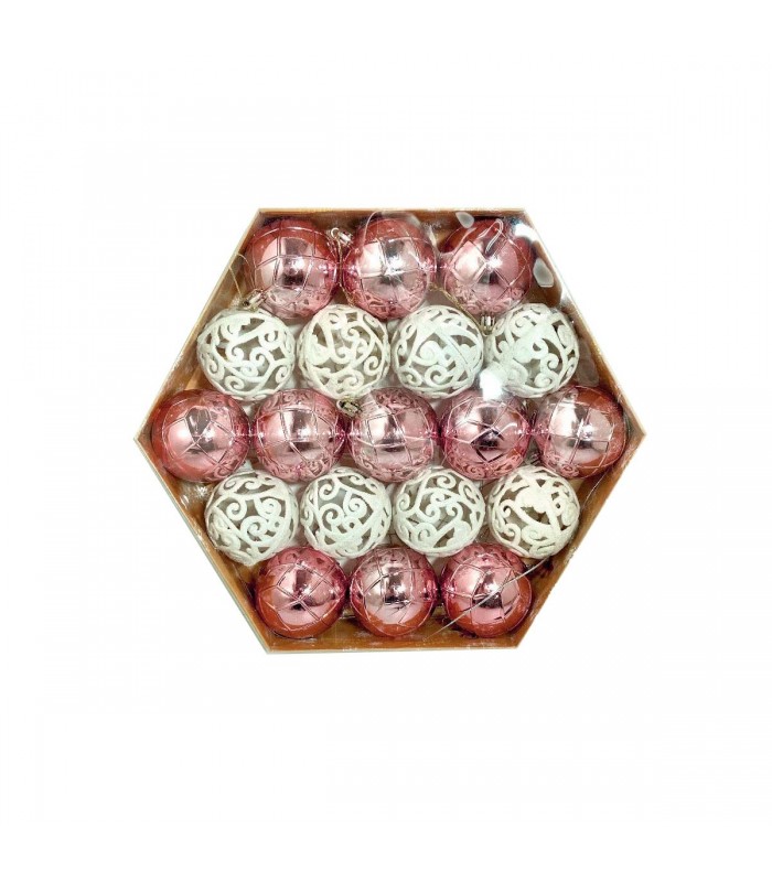 CJ.ADORNO PELOTA NAV.19PCS ROSE BLANCO J26388