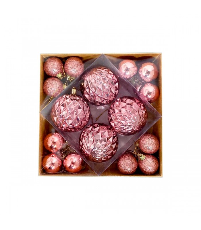 CJ.ADORNO PELOTA NAV.28PCS ROSA