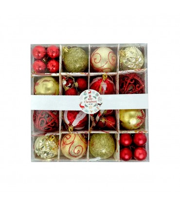 ADORNO PELOTA NAV.30PCS SURTIDO