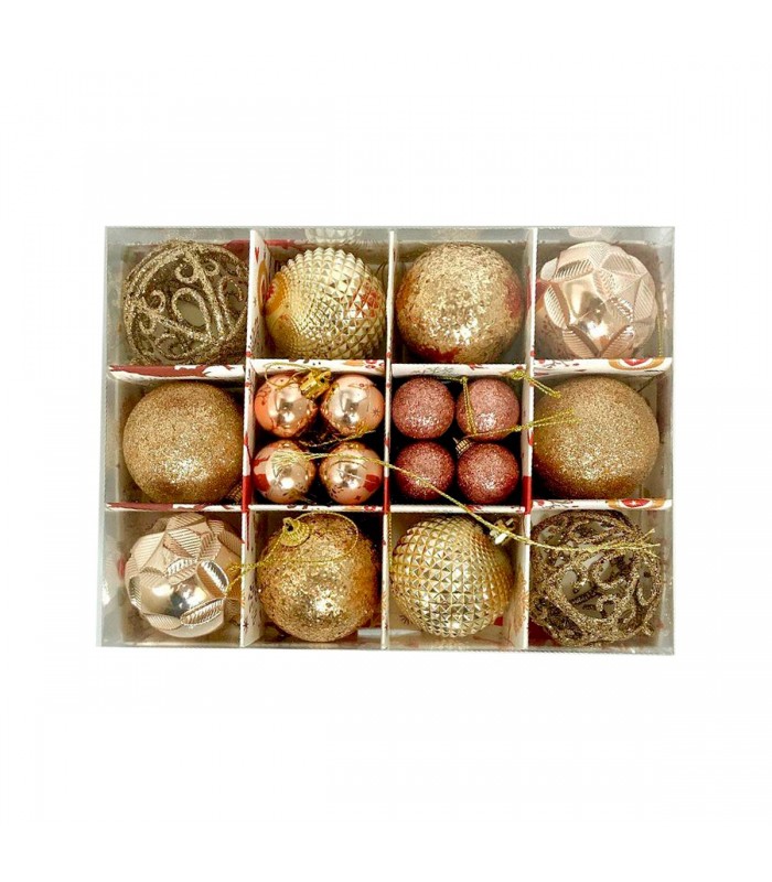 CJ.ADORNO PELOTA NAV.26PCS DORADO/ROSE