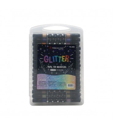 MARCADOR GLITTER J26579 48PCS