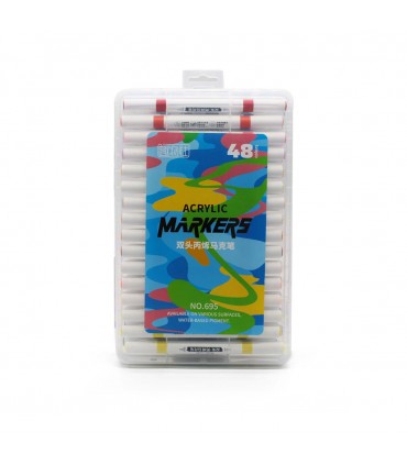 MARCADOR ACRILICO 48PCS J26584