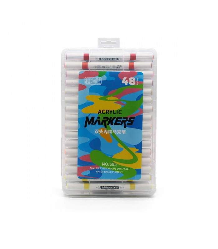 MARCADOR ACRILICO 48PCS J26584
