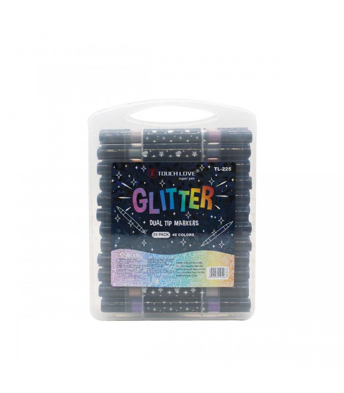MARCADOR GLITTER 24PCS