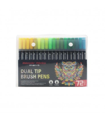 MARCADOR 72PCS DOBLE PUNTA /HY-8811-72