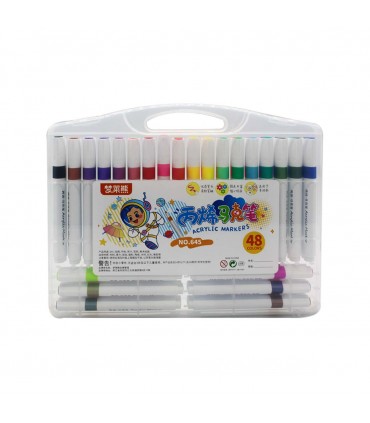 MALETA MARCADOR ACRILICO 48PCS /645