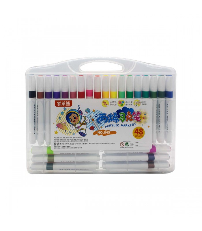 MALETA MARCADOR ACRILICO 48PCS /645