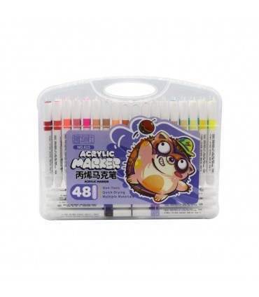 MALETA MARCADOR ACRILICO 48PCS J26456