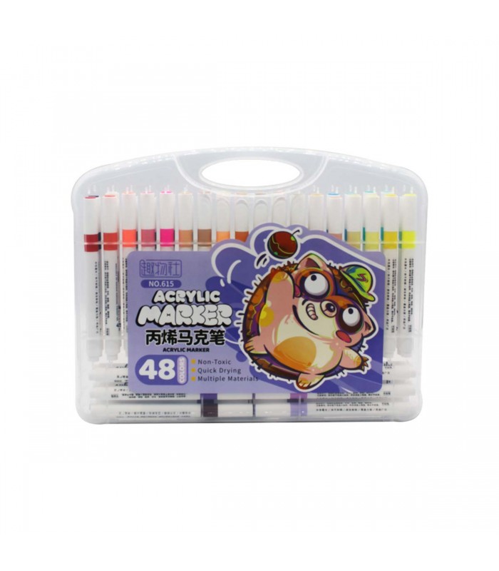 MALETA MARCADOR ACRILICO 48PCS J26456